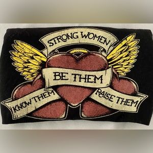 The Strong Woman long sleeved shirt from Human Unlimited, black, women’s M